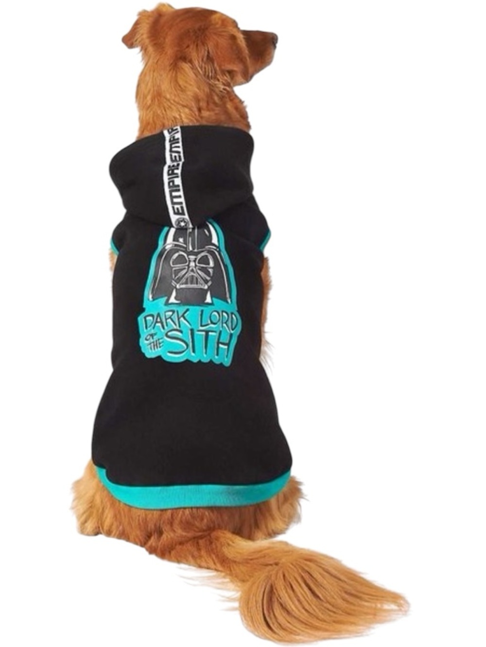 🆕 CHEWY STAR WARS DARTH VADER "Dark Lord of the Sith Dog Hoodie Black & Teal XXL